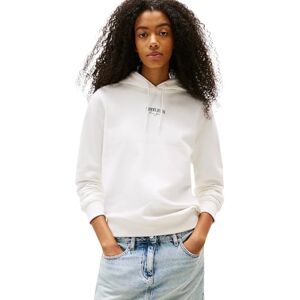 Tommy Jeans dam TJW REG ESS LOGO 2 huvtröja EXT DW0DW20943 pullover huvtröja, vit (Ecru), S, Vit (Ecru), S Tommy Jeans dam TJW REG ESS LOGO 2 huvtröja EXT DW0DW20943 pullover huvtröja, vit (Ecru), S, Vit (Ecru), S