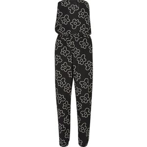 Urban Classics Dam Viscose Bandeau Jumpsuit, T-shirt för kvinnor, svart blomma, Blackflower, 5XL EU Urban Classics Dam Viscose Bandeau Jumpsuit, T-shirt för kvinnor, svart blomma, Blackflower, 5XL EU