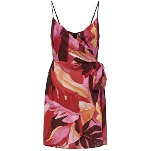 ONLY Onlalma Life Vis Isa Wrap Dress AOP, Russet Brown, XS ONLY Onlalma Life Vis Isa Wrap Dress AOP, Russet Brown, XS