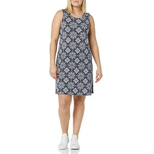 Amazon Essentials damlinne swingklänning (finns i plusstorlek), marinblått kakelmönster, medium Amazon Essentials damlinne swingklänning (finns i plusstorlek), marinblått kakelmönster, medium