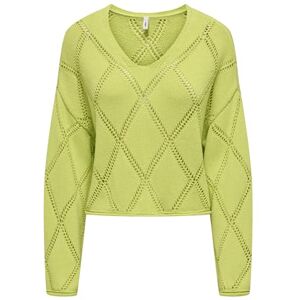 ONLY Onltaylor Life Ls V-hals Knt, Sap Green, XS ONLY Onltaylor Life Ls V-hals Knt, Sap Green, XS