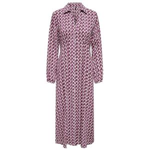 ONLY ONLALMA Life Poly Kiara Shirt Dress AOP, Magenta Purple/Aop: 584 Posh, M ONLY ONLALMA Life Poly Kiara Shirt Dress AOP, Magenta Purple/Aop: 584 Posh, M
