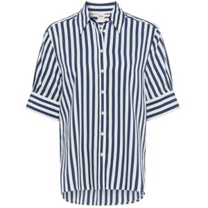 Brax Style Villy randig blus av viskos, 22 marinblå, 38 Brax Style Villy randig blus av viskos, 22 marinblå, 38