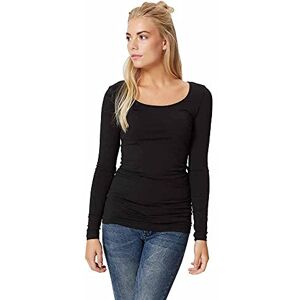 VERO MODA Vmmaxi My Ls Soft Long U-Neck Noos T-shirt dam, Svart, XXL VERO MODA Vmmaxi My Ls Soft Long U-Neck Noos T-shirt dam, Svart, XXL