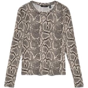 VERO MODA Vmlova Ls Mesh Top JRS Noos, Måne kjol, M VERO MODA Vmlova Ls Mesh Top JRS Noos, Måne kjol, M