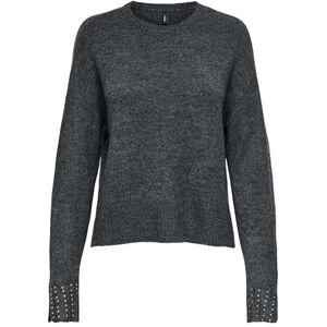 ONLY Onlohio Ls O-hals bling tröja KNT, Mörkgrå melange, XL ONLY Onlohio Ls O-hals bling tröja KNT, Mörkgrå melange, XL