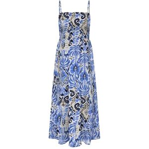 ONLY Onlnova Life Vis Elodie Long Dress AOP, Amparo blå, S ONLY Onlnova Life Vis Elodie Long Dress AOP, Amparo blå, S