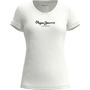 Pepe Jeans Dam T-tröja New Virginia Ss N, 800 vit, M Pepe Jeans Dam T-tröja New Virginia Ss N, 800 vit, M