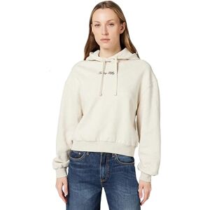 Tommy Hilfiger dam klassisk SCRIPT FLEECE huvtröja WW0WW47459 pullover huvtröja, beige, XXS, Beige (ljung havremjölk), XXS Tommy Hilfiger dam klassisk SCRIPT FLEECE huvtröja WW0WW47459 pullover huvtröja, beige, XXS, Beige (ljung havremjölk), XXS