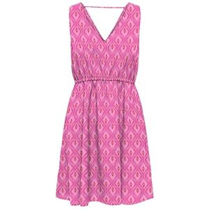 ONLY Onlnova Life Elite Sara String Dress AOP, Fuchsia lila, L ONLY Onlnova Life Elite Sara String Dress AOP, Fuchsia lila, L