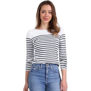 Allegra K Dam rund hals långa ärmar T-shirts färgblock randiga lediga blusar toppar Allegra K Dam rund hals långa ärmar T-shirts färgblock randiga lediga blusar toppar