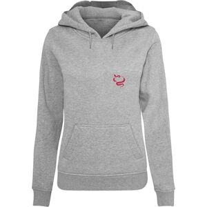 Tee Dam huvtröja Snakes Heart Hoody, avslappnad huvtröja med ryggtryck, normal passform, storlekar XS – 5XL, Grå ljung, M Tee Dam huvtröja Snakes Heart Hoody, avslappnad huvtröja med ryggtryck, normal passform, storlekar XS – 5XL, Grå ljung, M