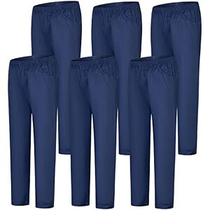 MISEMIYA Pack 6 st Sanitära PANTALON Unisex ELASTISK midja Sanitära UNIFORM MEDIC Uniform UNFIROM, Marinblå, XS MISEMIYA Pack 6 st Sanitära PANTALON Unisex ELASTISK midja Sanitära UNIFORM MEDIC Uniform UNFIROM, Marinblå, XS
