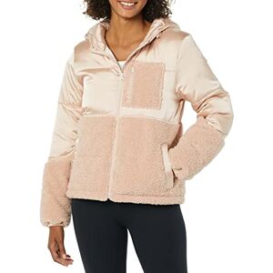 Amazon Essentials kvinnors Sherpa pufferjacka, blush, medium Amazon Essentials kvinnors Sherpa pufferjacka, blush, medium
