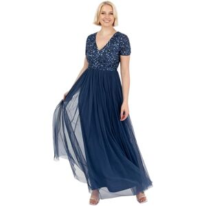 Maya Deluxe V-ringad maxiklänning för kvinnor med V-ringning kortärmad imperium midja bal examen brudtärna bröllopsgäst, fransk marinblå, 14, Franska marinen, 40 SE Maya Deluxe V-ringad maxiklänning för kvinnor med V-ringning kortärmad imperium midja bal examen brudtärna bröllopsgäst, fransk marinblå, 14, Franska marinen, 40 SE