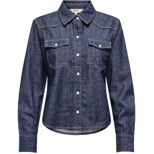 ONLY Onlcharlize Ls DNM skjorta AKM Noos, Mörkblå denim, XL ONLY Onlcharlize Ls DNM skjorta AKM Noos, Mörkblå denim, XL