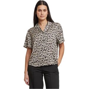 Urban Classics Ladies Leo Resort skjorta, Lejon, S Urban Classics Ladies Leo Resort skjorta, Lejon, S