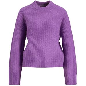JJXX dam Jxember Ls fluffig crew neck stickad Noos tröja, Kungligt lila, L JJXX dam Jxember Ls fluffig crew neck stickad Noos tröja, Kungligt lila, L