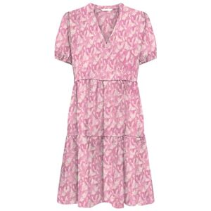 ONLY Onlnova Life Vis Thea Sleeve Dress AOP, Chockande rosa, XS ONLY Onlnova Life Vis Thea Sleeve Dress AOP, Chockande rosa, XS
