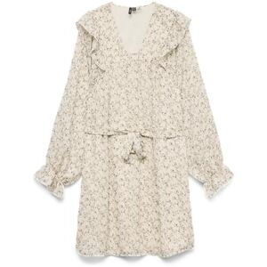 VERO MODA Vmpetra Ls Short Dress WVN Ga Noos, Havregryn, S VERO MODA Vmpetra Ls Short Dress WVN Ga Noos, Havregryn, S