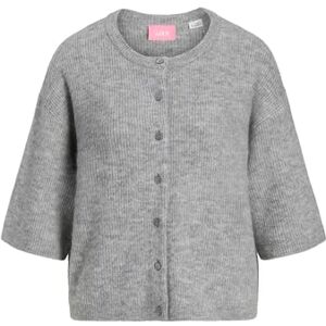 JJXX JACK & JONES Jxevi SS Cardigan Knit, Melange Medium Grå, S Dam, Melange mellangrå, S JJXX JACK & JONES Jxevi SS Cardigan Knit, Melange Medium Grå, S Dam, Melange mellangrå, S