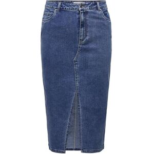 ONLY Carmakoma CARSIRI Front Slit Skirt DNM GUA NOOS, Mellanblå denim, 42 ONLY Carmakoma CARSIRI Front Slit Skirt DNM GUA NOOS, Mellanblå denim, 42