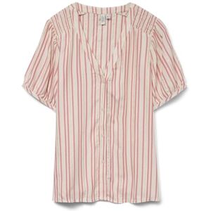 VERO MODA Vmbaya S/S V-hals skjorta WVN Btq Ga, Björk, XS VERO MODA Vmbaya S/S V-hals skjorta WVN Btq Ga, Björk, XS