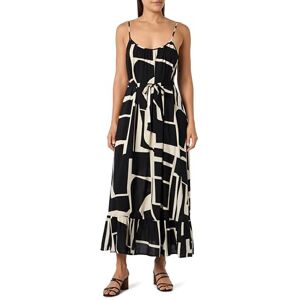 VERO MODA Vmeasy Joy 7/8 Strap Dress WVN Ga, svart, M VERO MODA Vmeasy Joy 7/8 Strap Dress WVN Ga, svart, M