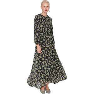 Trendyol Dam Mini Bodycon rund hals tröja klänning, flerfärgad, 40 Trendyol Dam Mini Bodycon rund hals tröja klänning, flerfärgad, 40