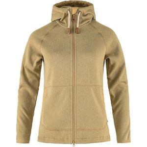 Fjällräven Fjallraven 89516-196 Övik fleece huvtröja W sweatshirt dam mörk beige storlek S Fjällräven Fjallraven 89516-196 Övik fleece huvtröja W sweatshirt dam mörk beige storlek S