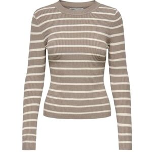 ONLY Onllouisa L/S tröja KNT Nca, mocha meringue, S ONLY Onllouisa L/S tröja KNT Nca, mocha meringue, S