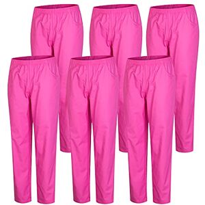MISEMIYA Pack 6 st Sanitära PANTALON Unisex ELASTISK midja Sanitära UNIFORM MEDIC Uniform UNFIROM, Fuchsia, XXL MISEMIYA Pack 6 st Sanitära PANTALON Unisex ELASTISK midja Sanitära UNIFORM MEDIC Uniform UNFIROM, Fuchsia, XXL