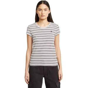 G-STAR RAW 8719965012981 Eyben Slim V-Neck Top 2.0, Flerfärgad (milk/rödbrun dubbel remsa D24533-d244-h733), XS G-STAR RAW 8719965012981 Eyben Slim V-Neck Top 2.0, Flerfärgad (milk/rödbrun dubbel remsa D24533-d244-h733), XS