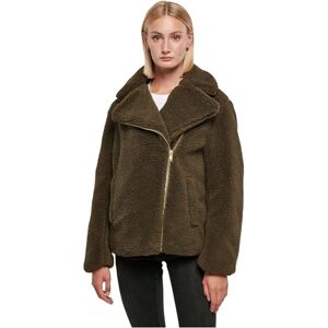 Urban Classics Dam, sherpa, bikerjacka, jacka, OLIV, XL Urban Classics Dam, sherpa, bikerjacka, jacka, OLIV, XL