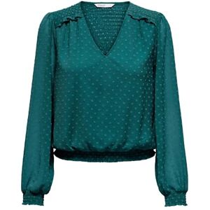 ONLY Endast Onlelmira Life New Dobby L/S Top WVN, Mörkt hav, XS ONLY Endast Onlelmira Life New Dobby L/S Top WVN, Mörkt hav, XS