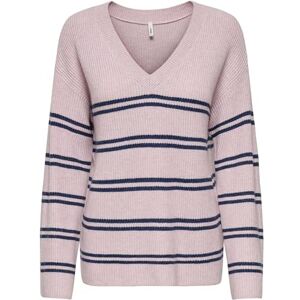 ONLY Onlibi Ls Stripe V-hals Cc KNT, Burnished Lilac, S ONLY Onlibi Ls Stripe V-hals Cc KNT, Burnished Lilac, S