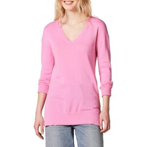 Amazon Essentials Kvinnors Lätt långärmad V-ringad tunika tröja (finns i plusstorlek), Rosa P, L Amazon Essentials Kvinnors Lätt långärmad V-ringad tunika tröja (finns i plusstorlek), Rosa P, L