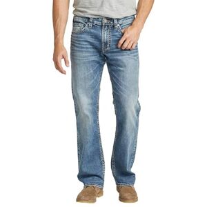 Silver Jeans Co. Zac jeans med avslappnad passform och raka ben för män, 35W / 30L Silver Jeans Co. Zac jeans med avslappnad passform och raka ben för män, 35W / 30L