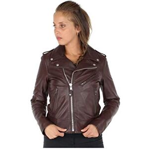 Schott NYC Långärmad jacka i läder för kvinnor Schott NYC Långärmad jacka i läder för kvinnor