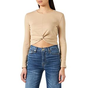 NOISY MAY dam Nmdrakey Twiggi L/S Top FWD Noos långärmad tröja, Beige, XS NOISY MAY dam Nmdrakey Twiggi L/S Top FWD Noos långärmad tröja, Beige, XS
