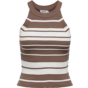 ONLY Bestseller A/S Dam, ONLEDNA halterneck topp, KNT NOOS-tröja, antika brons/ränder: molndansare, XXL, Antik brons/ränder: molndansare, XXL ONLY Bestseller A/S Dam, ONLEDNA halterneck topp, KNT NOOS-tröja, antika brons/ränder: molndansare, XXL, Antik brons/ränder: molndansare, XXL