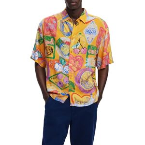 Desigual CAM_Cartagena herrskjorta, Orange, M Desigual CAM_Cartagena herrskjorta, Orange, M