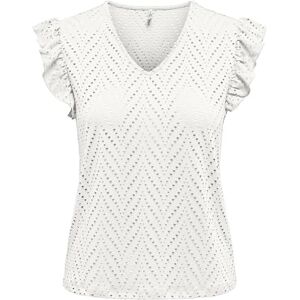 ONLY Onlsmilla S/L V-hals frill Top JRS, Molndansare, M ONLY Onlsmilla S/L V-hals frill Top JRS, Molndansare, M