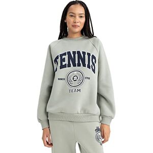 DeFacto Sweatshirt för kvinnor, Mint, XL DeFacto Sweatshirt för kvinnor, Mint, XL