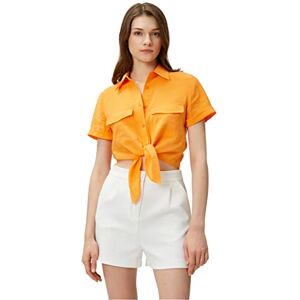Koton damer crop slips detalj modal blended skjorta, Orange (207), 34 Koton damer crop slips detalj modal blended skjorta, Orange (207), 34
