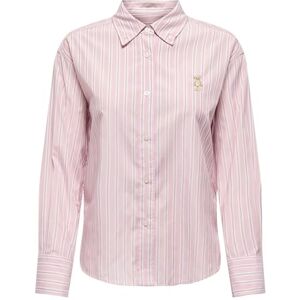 ONLY Onlelara L/S Emb Shirt WVN, Kristallros, XS ONLY Onlelara L/S Emb Shirt WVN, Kristallros, XS