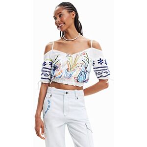 Desigual dam blus, Vit, XXL Desigual dam blus, Vit, XXL
