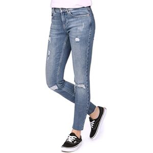 Calvin Jeans Damer Mid Rise Ankle Raw-Thermal Skinny Jeans, Blå (911), 28W x 32L Calvin Jeans Damer Mid Rise Ankle Raw-Thermal Skinny Jeans, Blå (911), 28W x 32L