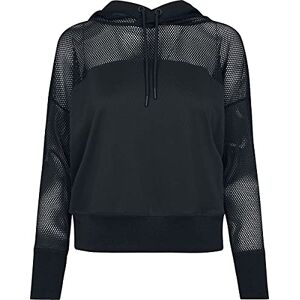 Urban Classics Ladies Mesh Hoody, dam huvtröja, finns i många olika färger, storlekar XS till XL, svart, L Urban Classics Ladies Mesh Hoody, dam huvtröja, finns i många olika färger, storlekar XS till XL, svart, L