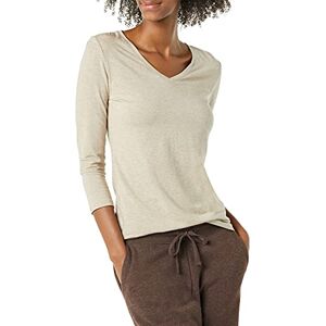 Amazon Essentials Women's V-ringad T-shirt klassisk passform med kvartsärmar (finns i plusstorlek), Ljusbrun ljung, M Amazon Essentials Women's V-ringad T-shirt klassisk passform med kvartsärmar (finns i plusstorlek), Ljusbrun ljung, M